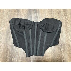 Bardot X Revolve Black Bustier Corset Large